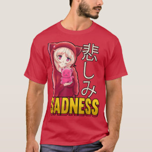 Camiseta Tristeza estética Otaku Cute Animes Web Lover
