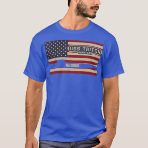 Camiseta Triton SSRN586 Radar Picket Nuclear Submarine Vint