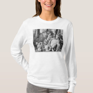 Camiseta Tritones que preparan dos caballos del sol