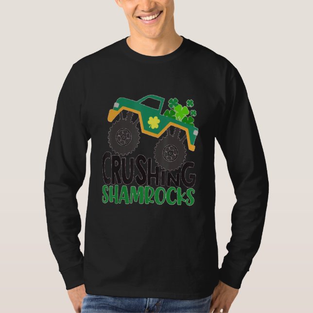 Camiseta Trituración del Monstruo de Shamrock St Patricks D (Anverso)
