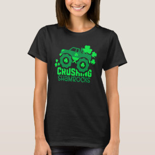 Camiseta Triturando a Shamrock Monster Truck Irish St Patri