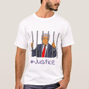Camiseta Triunfo anti, Donald en cárcel detrás de la