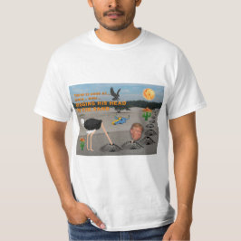 Camiseta Triunfo anti/excavación de su cabeza en la arena,