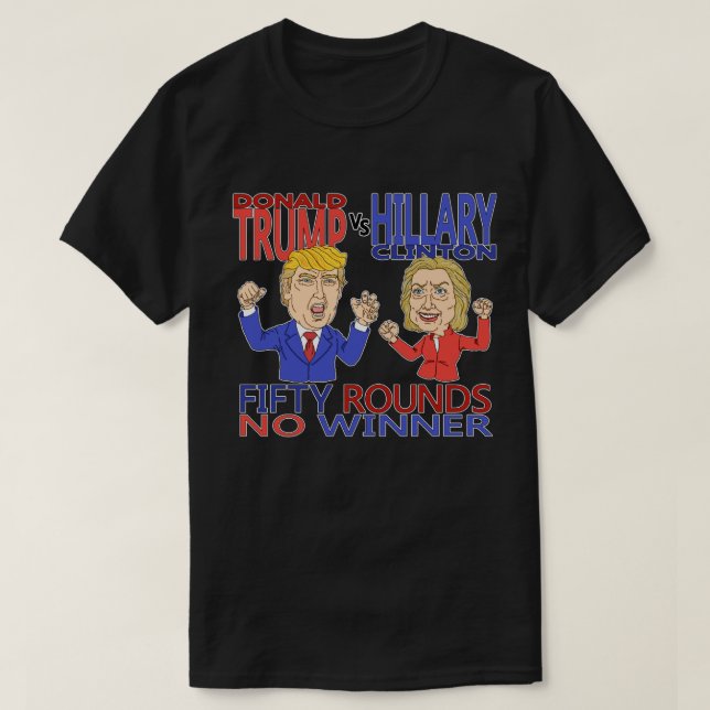 Camiseta Triunfo contra Hillary (Diseño del anverso)