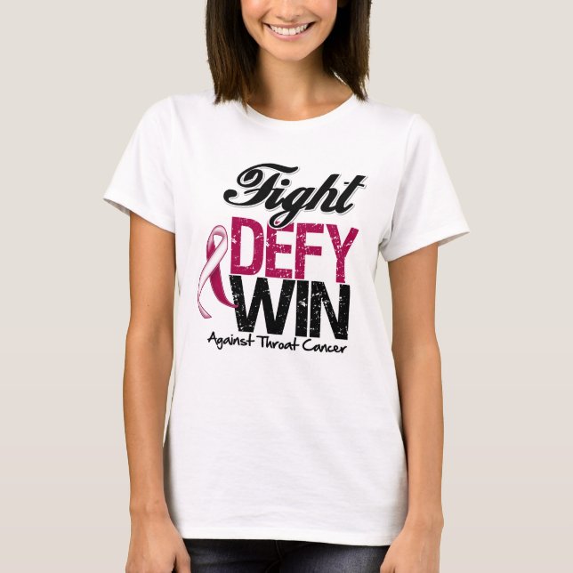 Camiseta Triunfo del desafio de la lucha del cáncer de (Anverso)