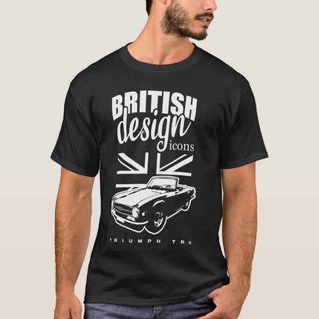 Camiseta Triunfo del Super Car Classic británico TR6 (Anverso)