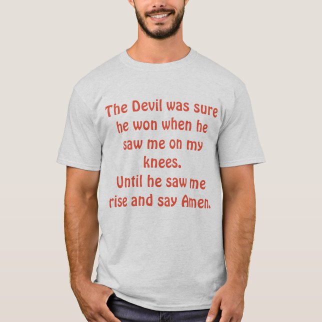 Camiseta Triunfo sobre el diablo (Anverso)