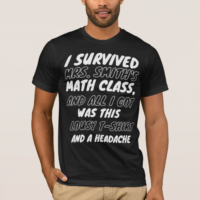 Camiseta Triunfo sobre las matemáticas: El último tee de so (Anverso)