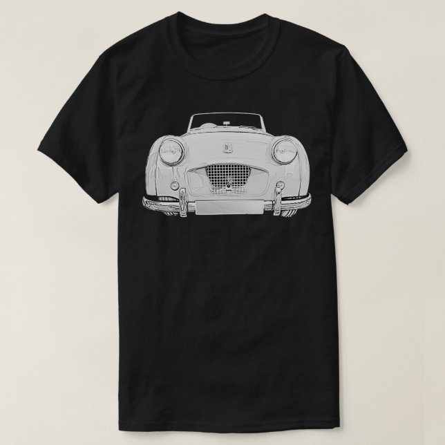 Camiseta Triunfo TR2 Monocromo clásico británico de los año (Diseño del anverso)