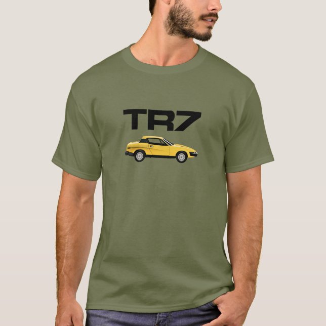 Camiseta Triunfo TR7 Coupé - Amarillo (Anverso)