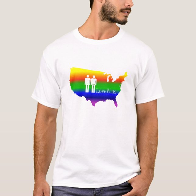 Camiseta ¡Triunfos gay del amor! (Anverso)