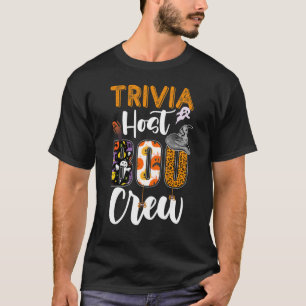 Camiseta Trivia Host Boo Crew Fantasma Divertido Halloween 