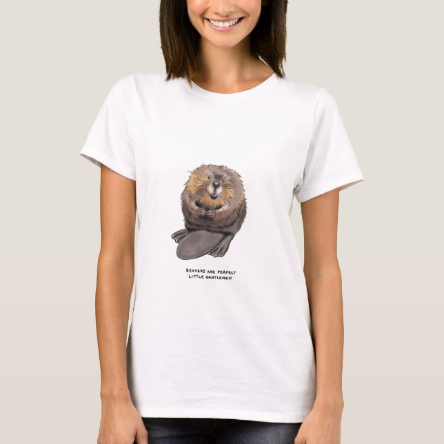Camiseta trivialidad de castores (Anverso)