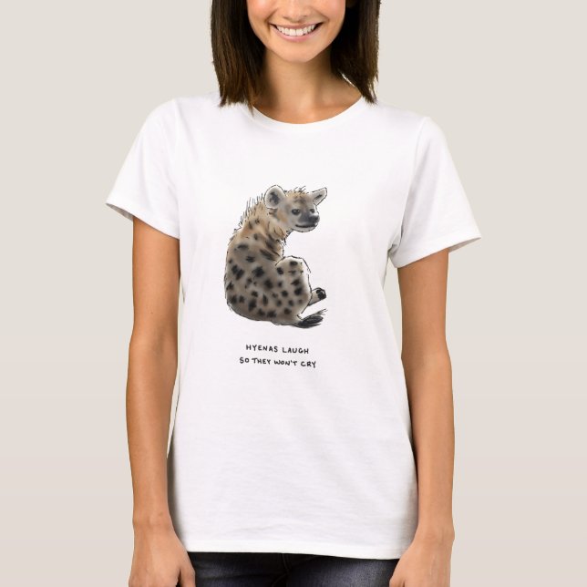 Camiseta trivialidad de hiena (Anverso)