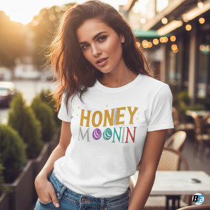 Camiseta TRIXIE Retro Temática de los 70 Novia en Luna de M