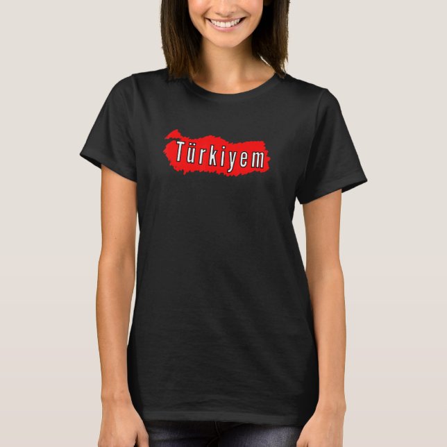 Camiseta Trkiyem Bandera Turca Trkiye Futball Fútbol Turco (Anverso)