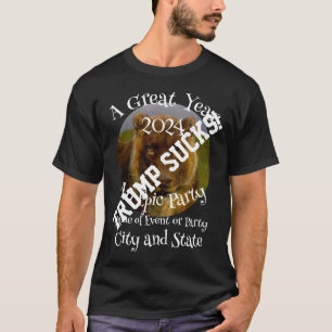 Camiseta Trmp Un Gran Año Una Fiesta Épica León Trump