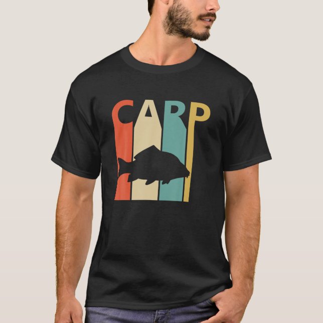Camiseta Trofeo De Pescado De Carpa Para Pescador (Anverso)