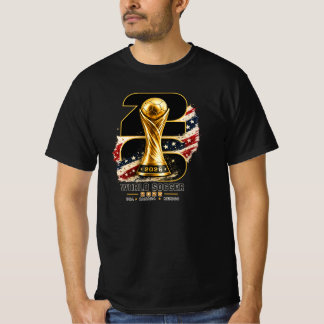 Camiseta Trofeo Dorado Deporte Vintage Fútbol Global 2026 D