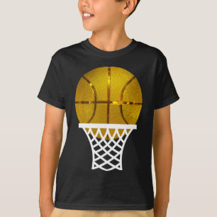 Camiseta Trofeo Oro Bysketbyll Tee Gráfico Mvp Para Hombres