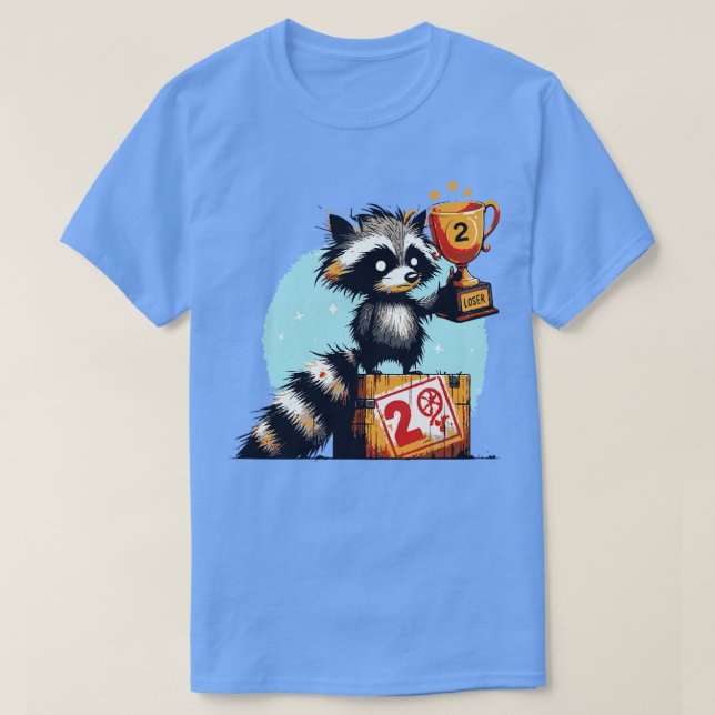Camiseta Trofeo Raccoon Perdedor (Diseño del anverso)