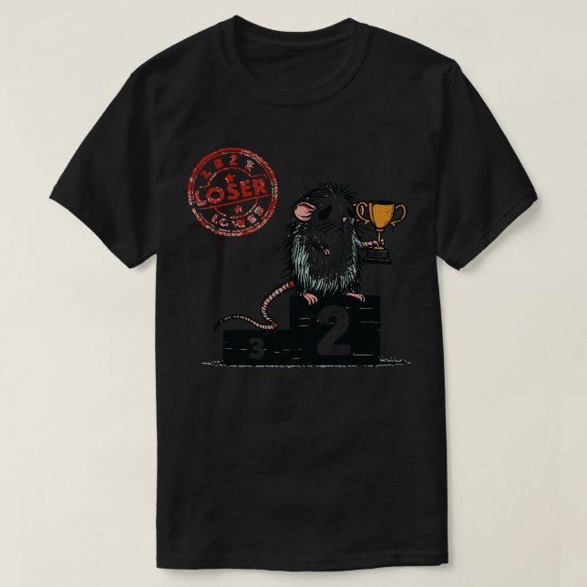 Camiseta Trofeo Rodent Perdedor (Diseño del anverso)