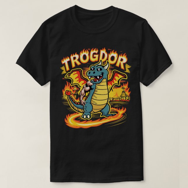 Camiseta Trogdor el dragón del Burninator (Diseño del anverso)