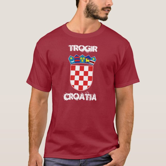 Camiseta Trogir, Croacia con escudo de armas (Anverso)