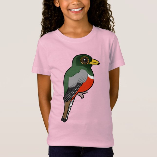 Camiseta Trogon elegante Birdorable (Anverso)