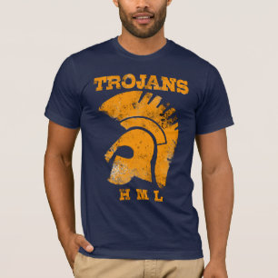 Camiseta Trojan - ropa básica del T de los hombres
