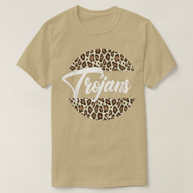 Camiseta Trojans High School Mascot Sports Team Womens Troj (Diseño del anverso)