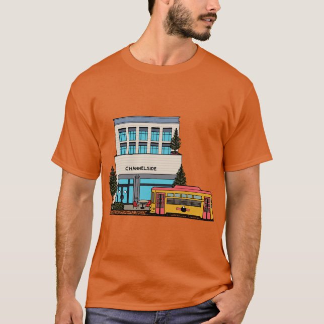 Camiseta Trolley Passing Through Channelside in Tampa Activ (Anverso)