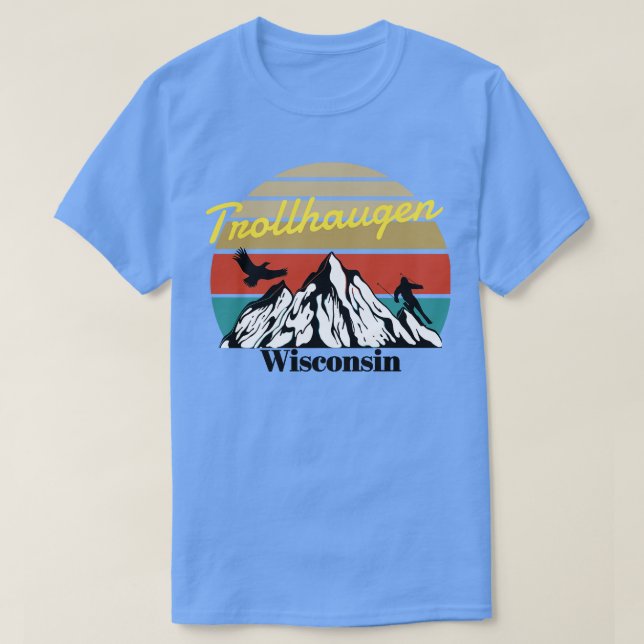 Camiseta Trollhaugen ski Wisconsin (Diseño del anverso)