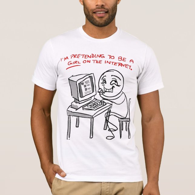 Camiseta Trolling at The Internet (Anverso)