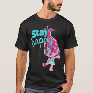 Camiseta Trolls Poppy Stay Happy Zip