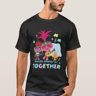 Camiseta Trolls World Tour Music Nos une
