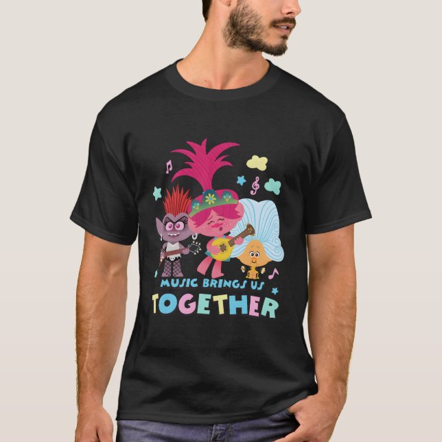 Camiseta Trolls World Tour Music Nos une (Anverso)