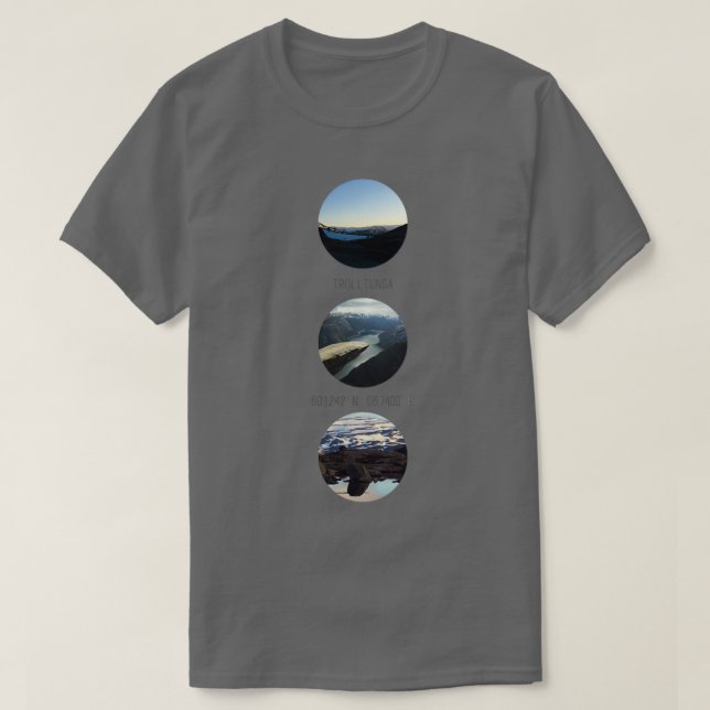 Camiseta Trolltunga (Diseño del anverso)