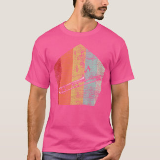 Camiseta Trombón de instrumentos musicales de jazz