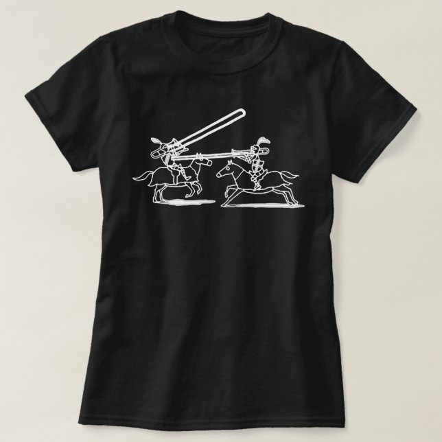 Camiseta Trombón De Jousting Para Trombonistas (Diseño del anverso)