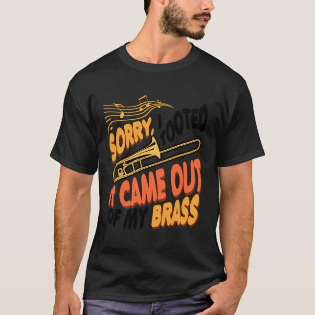 Camiseta Trombón de la banda de marchas de instrumentos de  (Anverso)