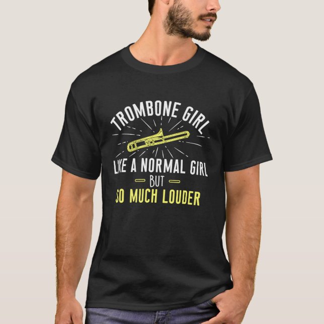 Camiseta Trombone Chica Louder - Trombone Player (Anverso)