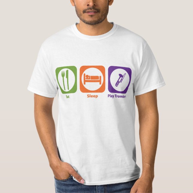 Camiseta Trombone de Eat Sleep Play (Anverso)
