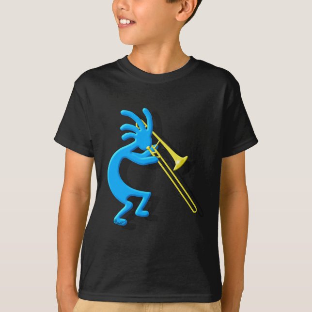 Camiseta Trombone de Kokopelli (Anverso)