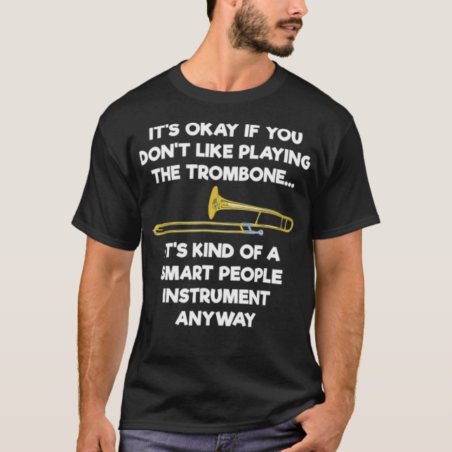 Camiseta    Trombone Funny Smart People Trombone Player (Anverso)
