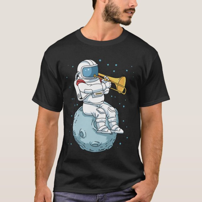 Camiseta Trombone Gift Jazz Music Marcha Band Trombone (Anverso)