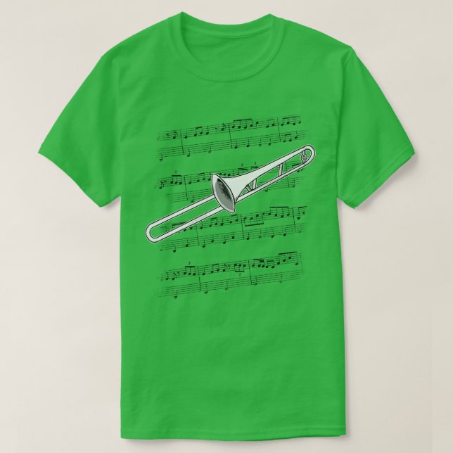 Camiseta Trombone Player Trombonist Brass Musisisist (Diseño del anverso)