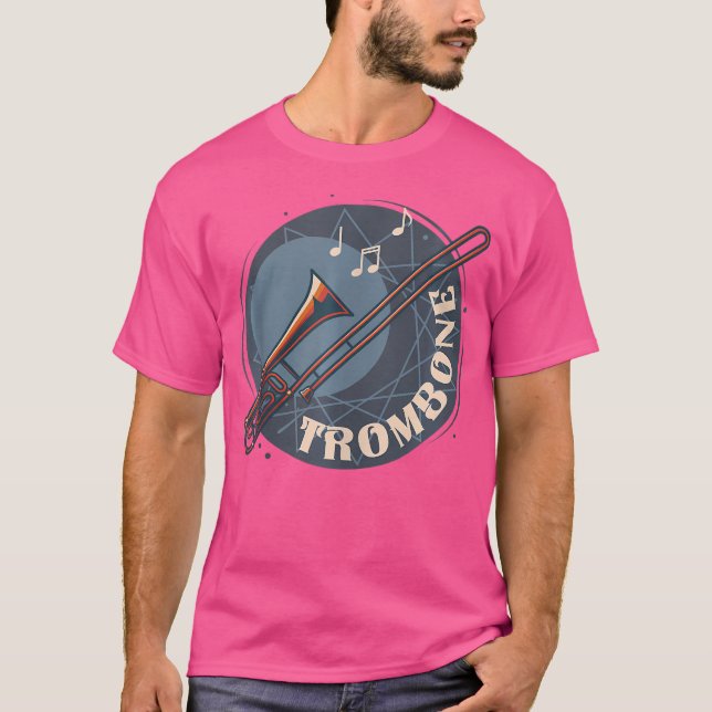 Camiseta Trombone Trombone Opera Notas Piece Nota Plana Tro (Anverso)