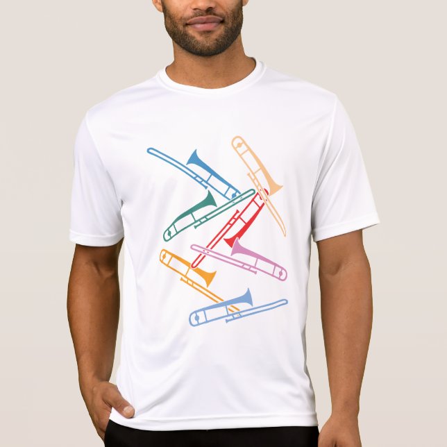 Camiseta Trombones coloridos (Anverso)