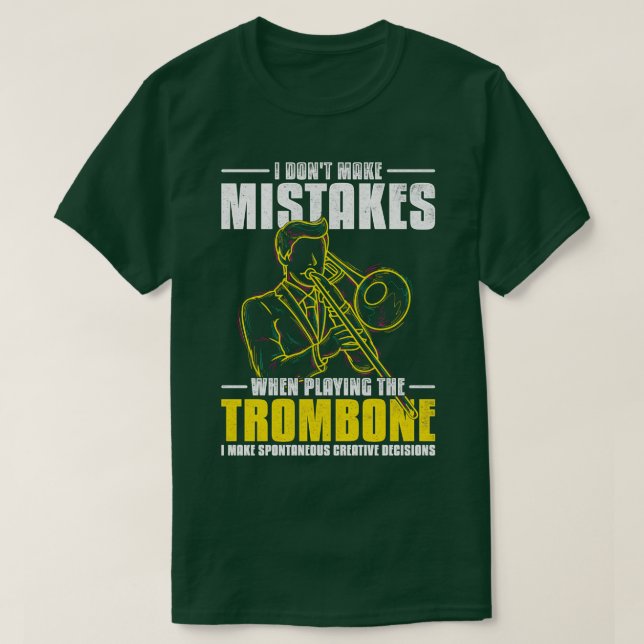 Camiseta Tromboni, instrumento musical de regalo de músico (Diseño del anverso)